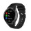 Silicone Check Pattern Watchstrap for Garmin Vivoactive 4 18mm Black 3