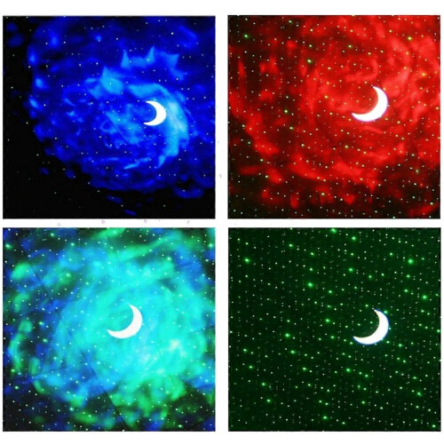 Επαναφορτιζόμενος οβάλ LED Starry Sky Projector Night Light με ενεργοποίηση ήχου, λ 2