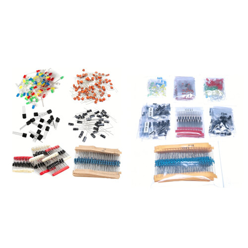 1400/1500Pcs Electrolytic Capacitor LED Diode Transistor Ceramic Capacitor 2 1