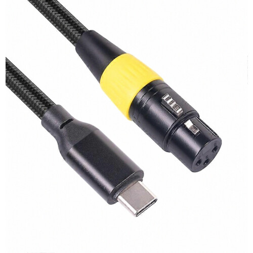 Καλώδιο μικροφώνου USB-C 3m από αρσενικό σε XLR θηλυκό, καλώδιο σύνδεση 1