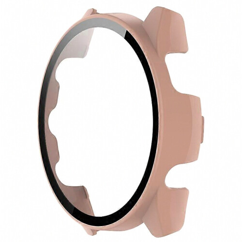 Funda compatible para Forerunner 265S, cubierta de reloj de PC antirrayas con protector de pantalla de vidrio templado 1