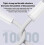Καλώδιο γρήγορης φόρτισης 1 m USB C σε USB C Συμβατό με iPhone 15, iPad Pro και MacBo 5