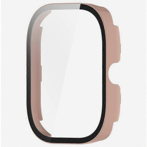 Compatible con funda Redmi Watch 4, cubierta protectora completa de PC con protector de pantalla de vidrio templado 1