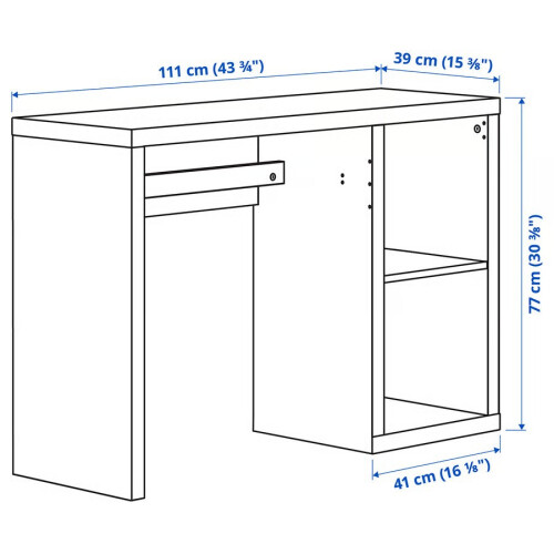 IKEA KALLAX Desk Workstation 111x39cm 1