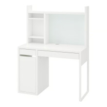 IKEA MICKE Desk with Add-On Unit 105x50 cm