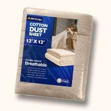 JMS Bridge Cotton Dust Sheets: 12' x 12'ft