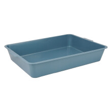 Classic Compact Cat Litter Tray - Blue (42cm x 31cm) - Perfect for Kittens & Small Cats