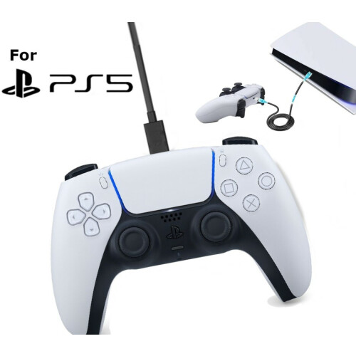 Play and Charge Charging Cable Lead for PS5 PlayStation 5 Wireless Controller