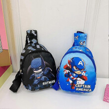 (SpiderMen) Cartoon children's chest bag shoulder bag boys and girls travel coin messenger bag