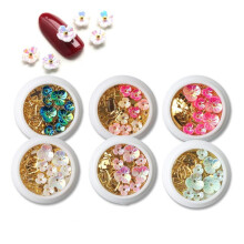 (Oro) Decoraciones artísticas para uñas y material plateado para diseños deslumbrantes.