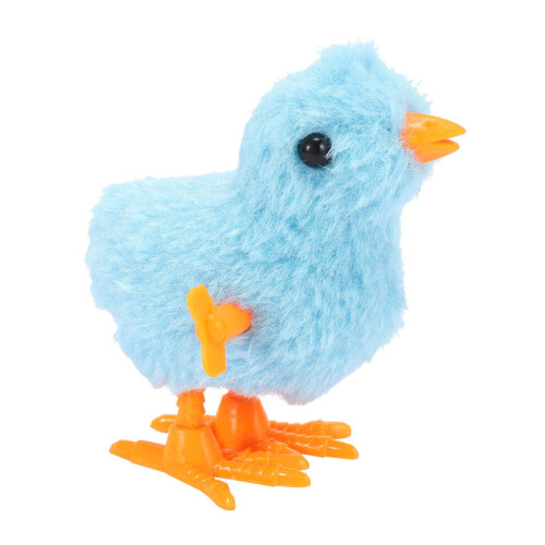 Piece Fluffy Chick Hopping Wind Toy Clockwork Chicken til hjemmebrug Nem at bruge