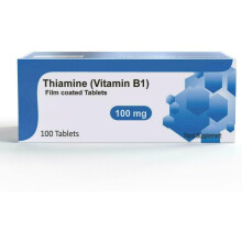 SIPCO Vitamin B1 100mg Thiamine 100 Tablets - for men & women Made in UK