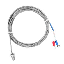 Sonda de temperatura termopar tipo K, rosca M8, alta temperatura