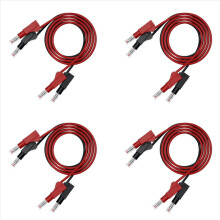 Cables de prueba para multímetro, puente de cable, protección de línea de cable, conector banana, fácil de usar.