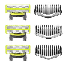 Set van 3 vervangende scheermesjes voor scheerapparaten met kam, 1 mm/3 mm/5 mm, vervanging