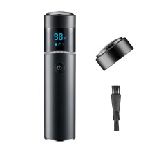 (Zwart) Compatibel met de S-1090 IPX7 waterdichte draagbare ronde elektrische scheerapparaat met