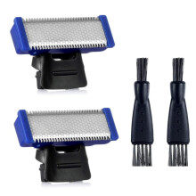2 vervangende scheerkoppen, compatibel met de Micro Touch Solo trimmer