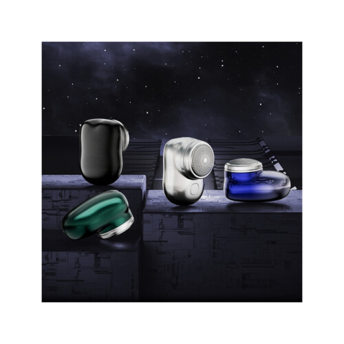 (Zilver) Compatibel elektrisch mini-scheerapparaat, USB-oplaadbaar, waterdicht 1