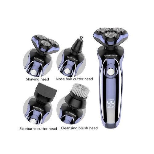 Συμβατή ηλεκτρική ξυριστική μηχανή Sportsman SM-530 για άνδρες με πολυλειτουργ 2
