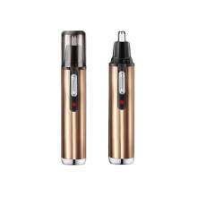 (Goud) Compatibele elektrische neushaartrimmer, USB oplaadbare wenkbrauwtrimmer