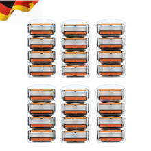 24 x 6-laags vervangende scheerkoppen, compatibel met Fusion 5 gezichtsscheerapparaten