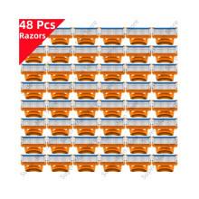 48 Fusion Series 5-laags scheermesjes, vervangingsmesjes, vintage nat