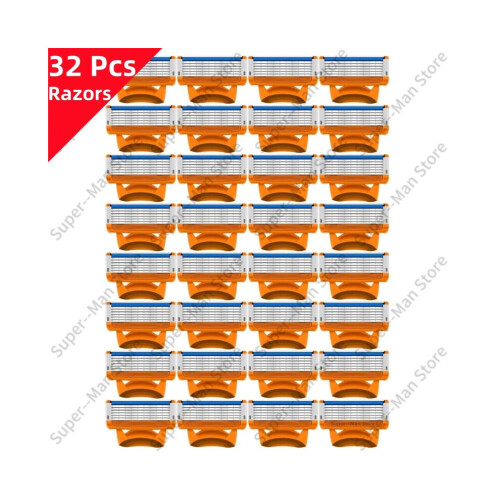 48 τεμάχια λεπίδες ξυρίσματος Fusion Series 5 στρώσεων, ανταλλακτικές λεπίδες, vintage 2