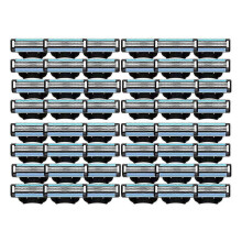 48 vervangende scheermesjes, compatibel met Mach 3, handmatig te vervangen.