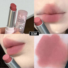 (3) 6 Colors Matte Velvet Lipstick Waterproof Sweatproof Pseudo Natural Lip Glaze