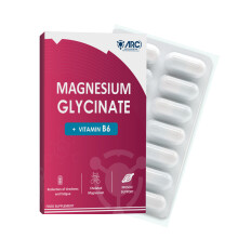 Magnesium Glycinate 1500mg & Vitamin B6 Supplement Vegetarian 28 Capsules