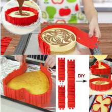 4x Silicone Mould Bake DIY Cake Shape Nonstick Pastry Tool Tray Magic Baking
