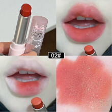 (2) 6 Colors Matte Velvet Lipstick Waterproof Sweatproof Pseudo Natural Lip Glaze