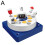 (Blue) Bounce and Catch Rocket Toy, Popup Game Rocket Jump Game 1