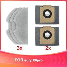 Juego de repuestos compatible con bolsas y paños para el polvo. Compatible con Eufy.