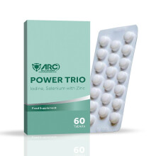 Iodine & Selenium with Zinc Power Trio Minerals Supplement 60 Tablets