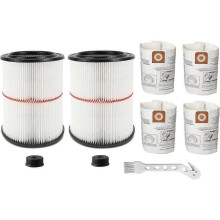 Aspiradora de taller Craftsman, juego con 2 filtros 17816, con 4 herramientas de taller