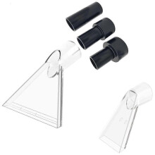 Accesorio transparente para aspiradora de alfombras con 2-1/2", 1-7/8" y 1-1/4"