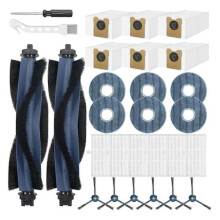 Accesorios compatibles con la aspiradora robot Eufy Omni C20: 2 cepillos principales, 6