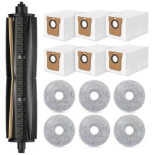 Filtro de bolsa de polvo y cepillo principal. Compatible con Dreame L10s Ultra/L20 Ultra/L10s.