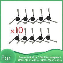 Paquete de 10 cepillos laterales compatibles con Dreame L40 Ultra / X40 Ultra Complete /