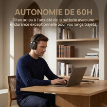 Bezdrátová sluchátka - FINGERTIME - Bluetooth 5.4 - Výdrž baterie 60 hodin - HiFi