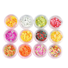 Rodajas de fruta 3D para decoraciones vibrantes de arte de uñas, decoraciones multiusos en