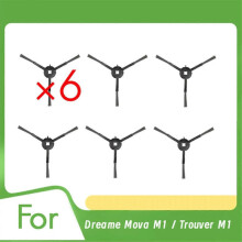 Juego de 6 cepillos laterales de repuesto compatibles con Dreame Mova M1 / Trouver M1