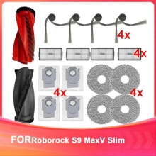 Accesorios compatibles con Roborock S9 MaxV Slim: Cepillo principal de repuesto, filtro HEPA