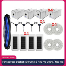 Juego de accesorios compatible con la aspiradora Ecovacs Debot N30 OMNI / N30 PRO OMNI.