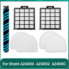 Cepillo principal, filtro HEPA, esponja de filtro. Compatible con Shark Detect Pro Max.