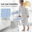 Homcom HOMCOM Shower Chair with Back, Adjustable Height, Enclosed Side Support 9
