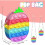 Pop Bag, Pop Bubble It dametaske, Fidget legetøjspung, 2 i 1 Popit 2