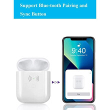 Draadloze oplaadcase compatibel met AirPods 1 & 2, vervangende oplaadcase