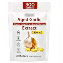 Elare Aged Garlic Extract - 7500mg Odorless Organic Garlic Supplement Immune Support Antioxidant Capsules